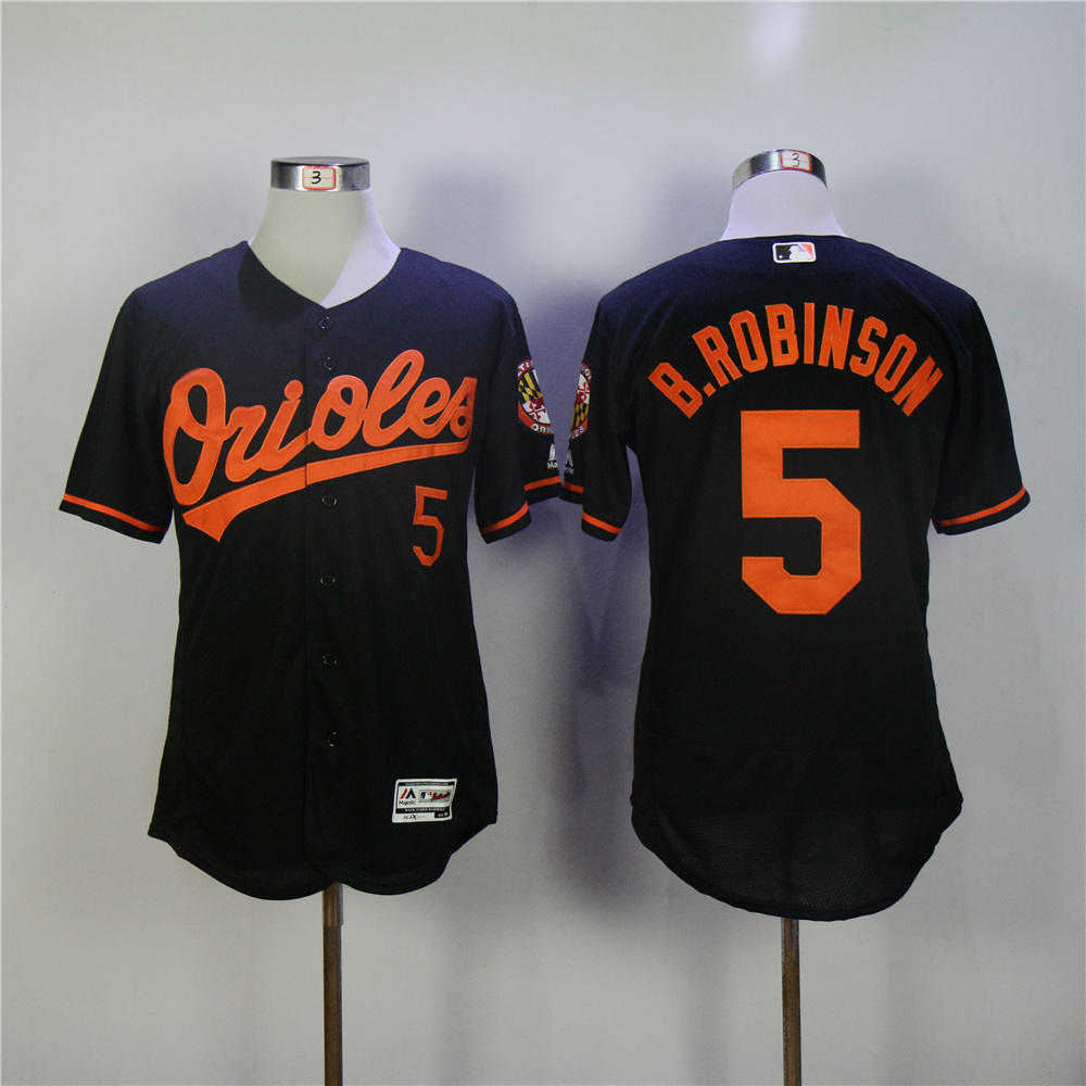 Men Baltimore Orioles #5 Robinson Black Elite MLB Jerseys